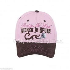 Pretty in Pink Wicked in Spurs Equestrian Western Horse  Baseball Cap NWT  eb-41224166